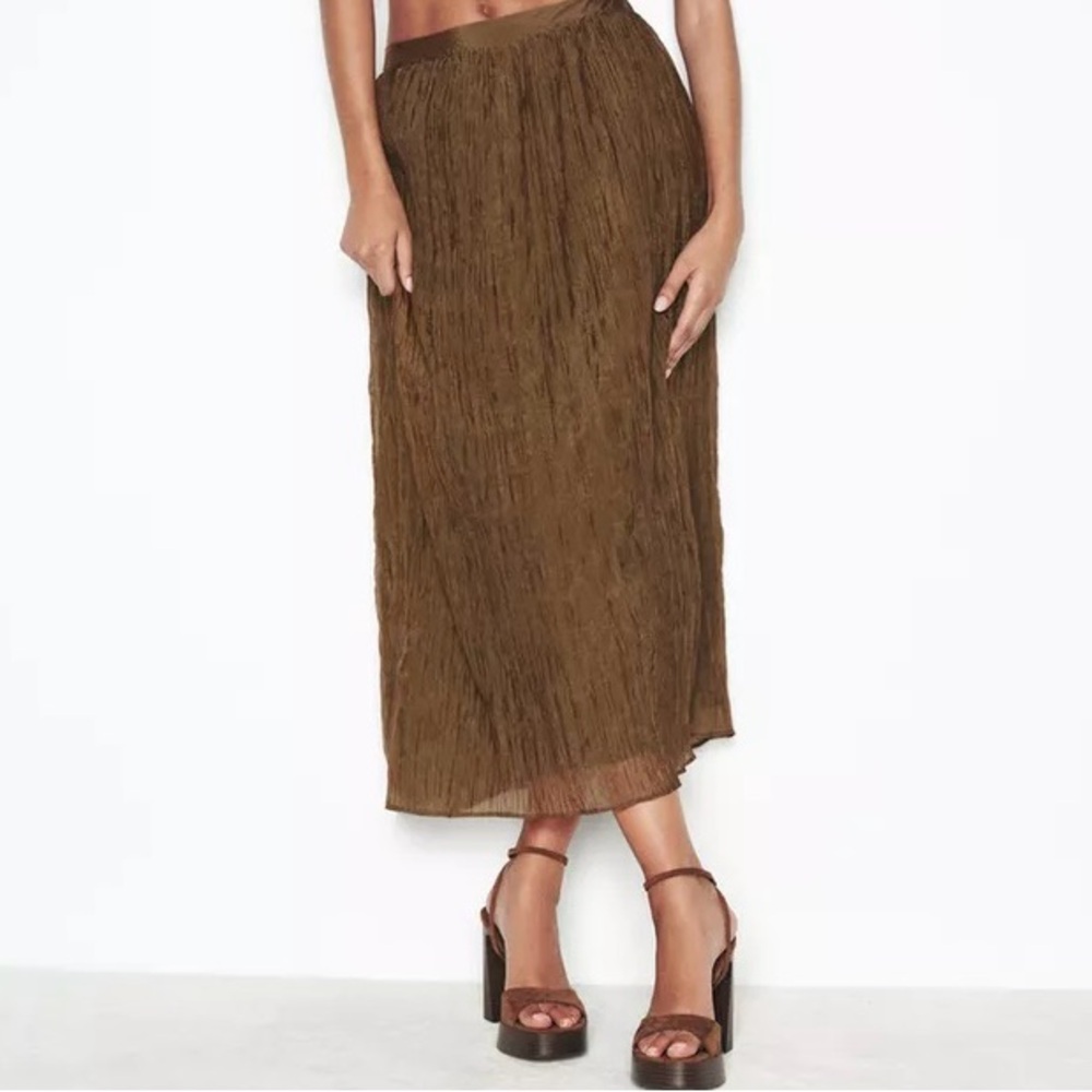 Zara Crinkle Maxi Skirt